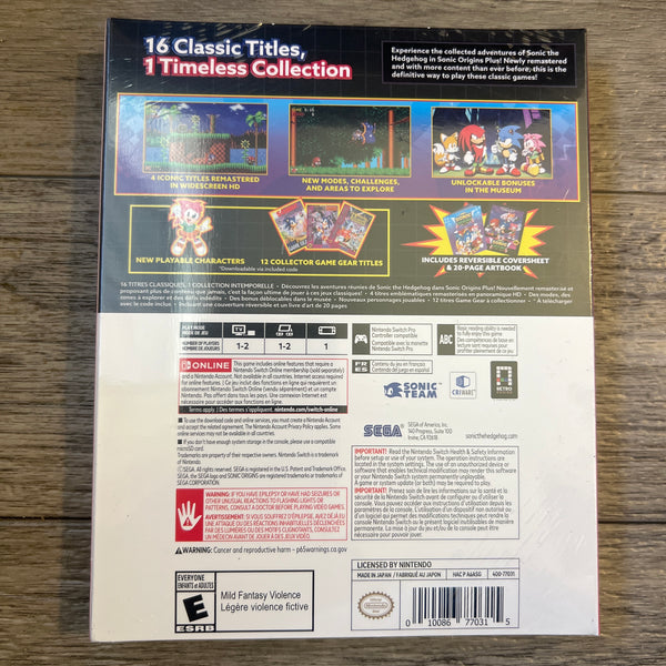 Sonic Origins Plus - Nintendo Switch - RYL