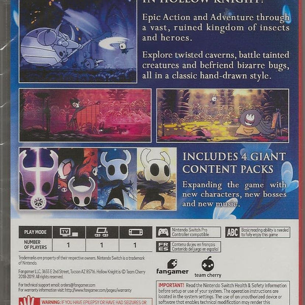 Hollow Knight - Nintendo Switch - RYL