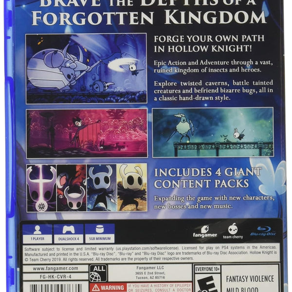 Hollow Knight - Playstation 4 - RYL
