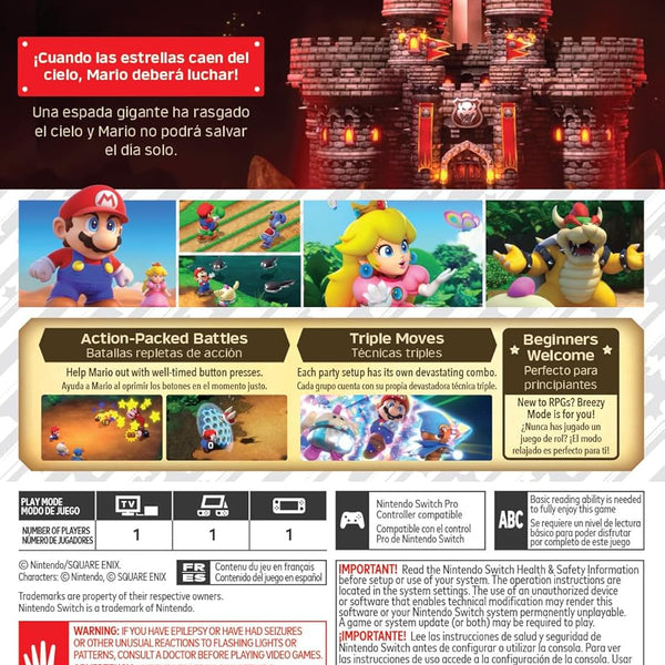 Super Mario Bros RPG - Nintendo Switch - RYL