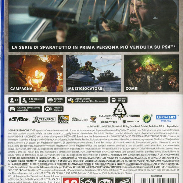 Call of Duty: Black Ops Cold War - EU Italian Cover - PlayStation 5