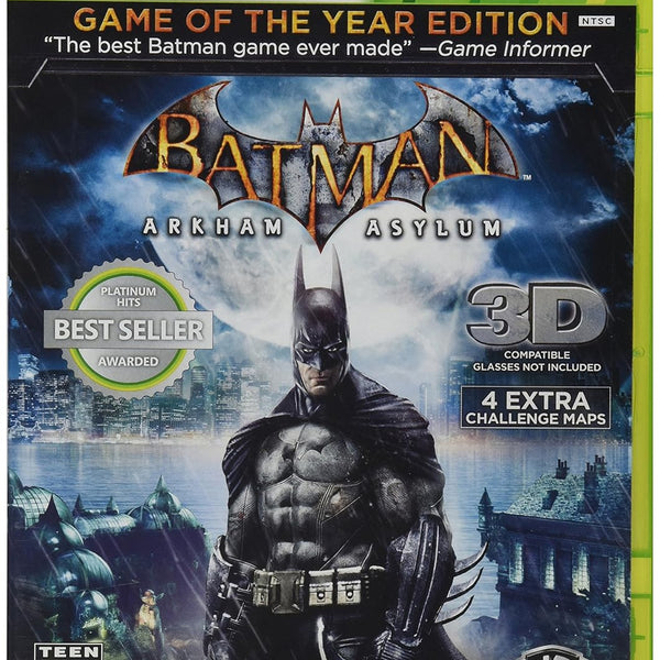 Batman Arkham Asylum: Game of the Year - Xbox 360 - RLAG