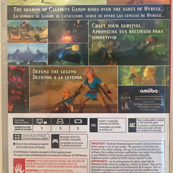 The Legend of Zelda: Breath of the Wild - Nintendo Switch - RYL