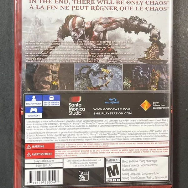 God of War 3 Remastered - PS Hits - Playstation 4 - RYL
