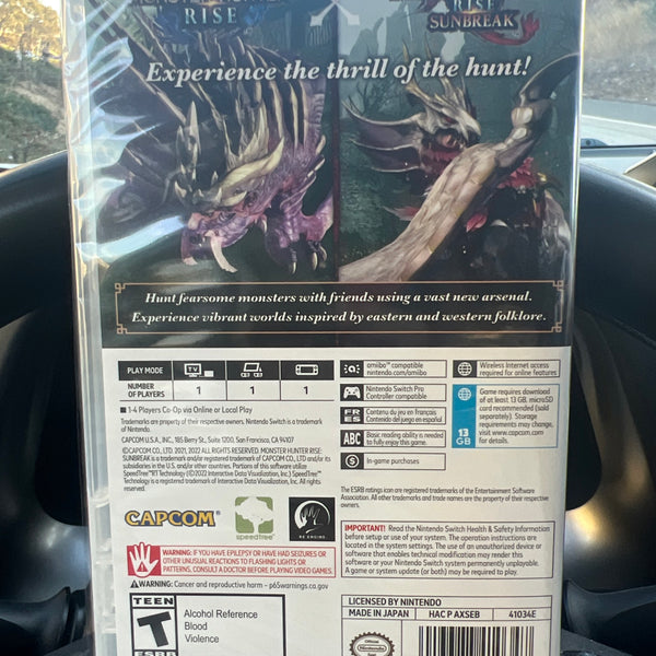 Monster Hunter Rise + Sunbreak - Nintendo Switch - RYL