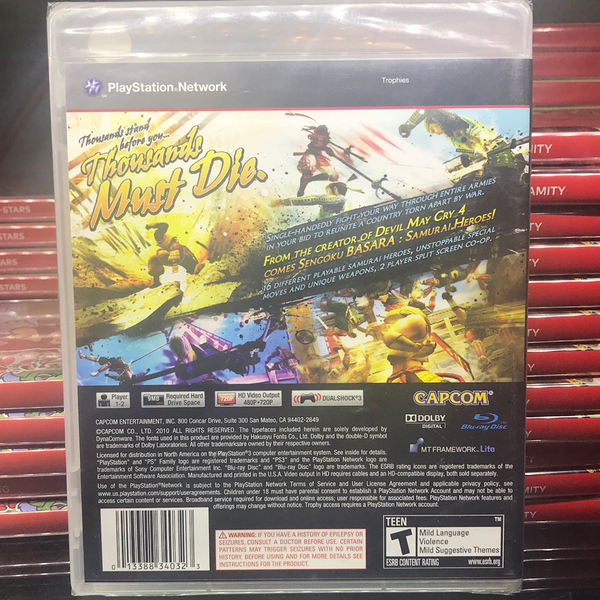 Sengoku Basara: Samurai Heroes - Playstation 3