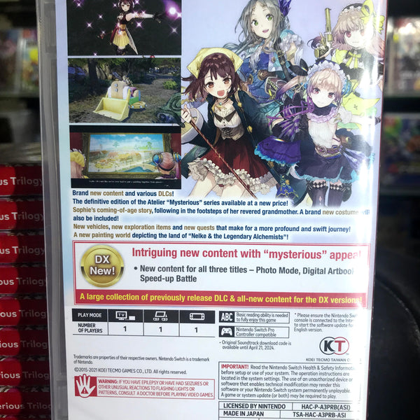 Atelier Mysterious Trilogy Deluxe Pack - Nintendo Switch - RYL & GSB